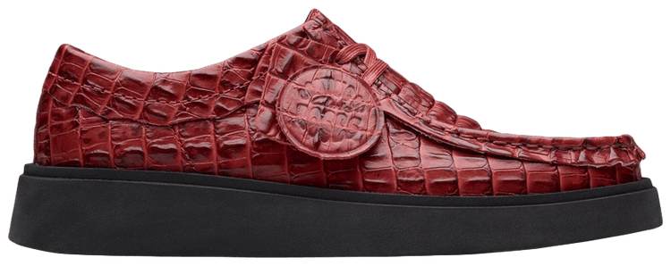 Clarks Martine Rose x Torview Burgundy Croc