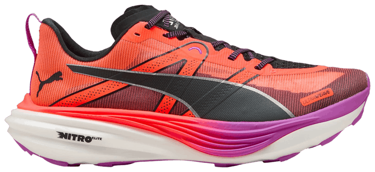 Puma Deviate Nitro Elite Trail Glowing Red