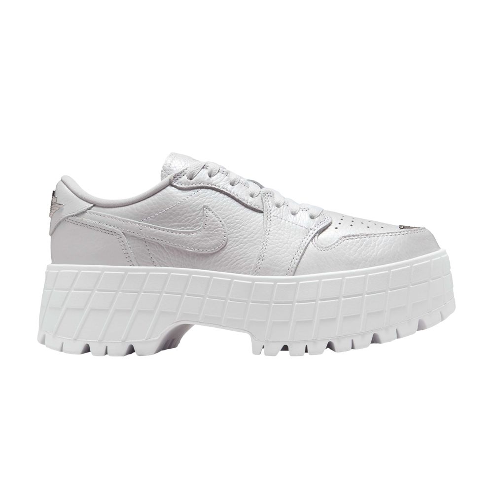 Pre-owned Air Jordan Wmns 1 Low Brooklyn 'white Metallic Silver' | Women's Size 6.5