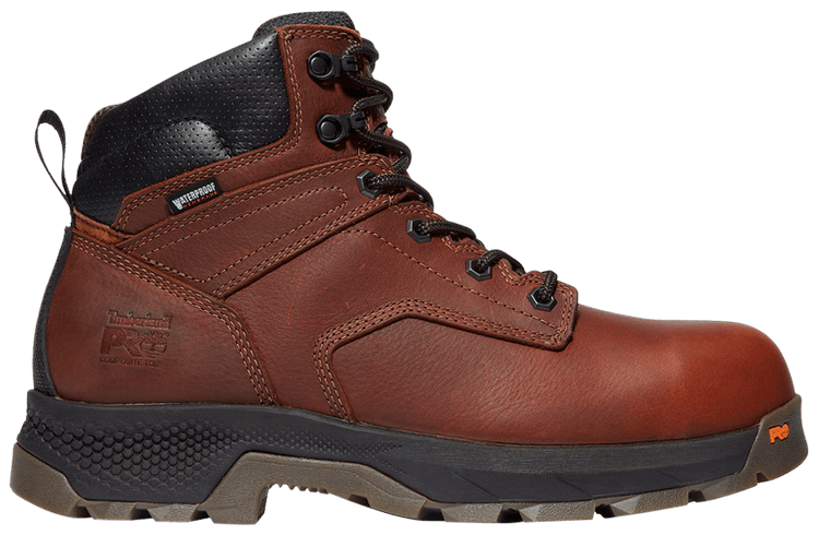 Timberland TiTAN EV 6 Inch Composite Toe Waterproof Work Boot Teak Brown