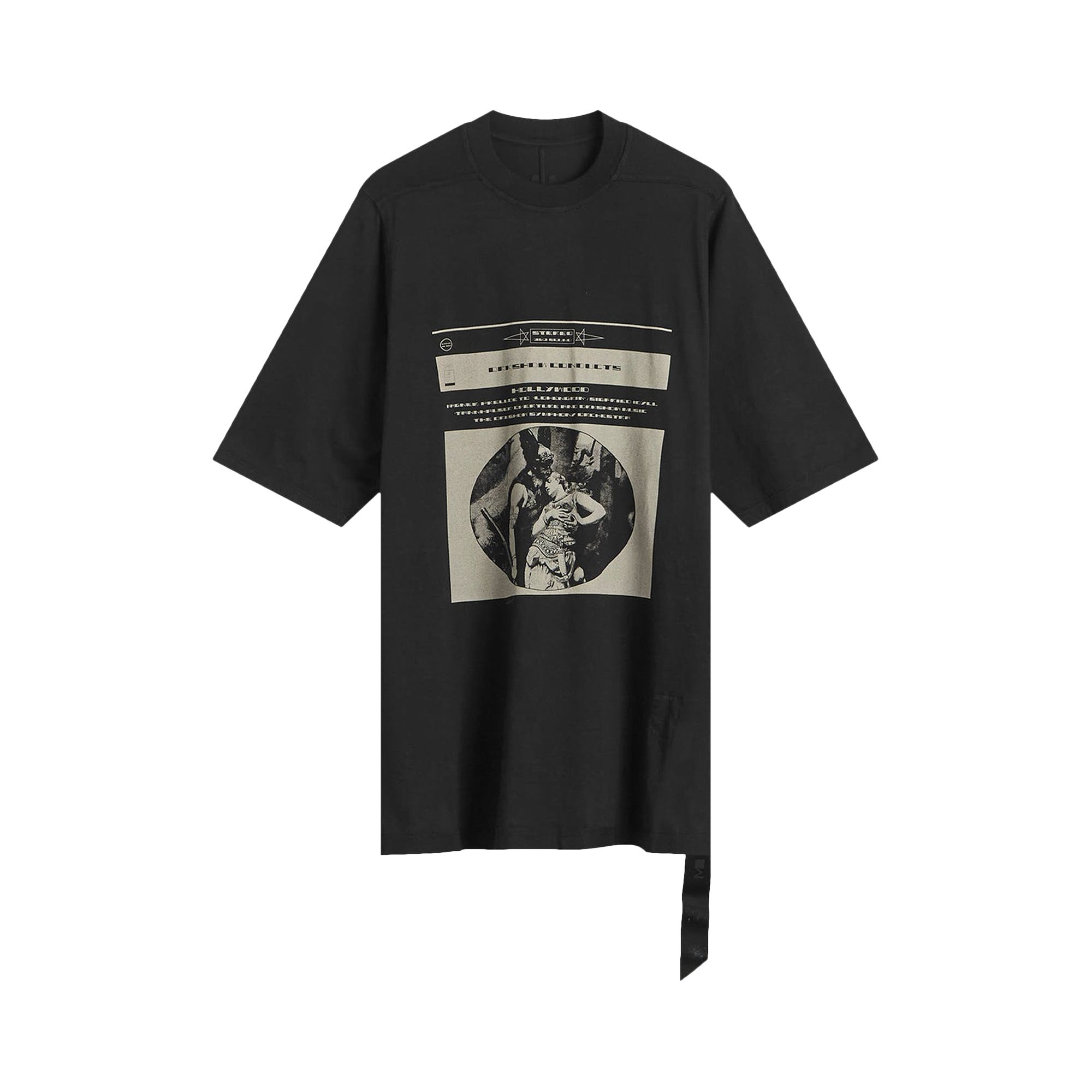 Pre-owned Rick Owens Drkshdw Jumbo Short-sleeve T-shirt 'black/pearl' | Women's Size L