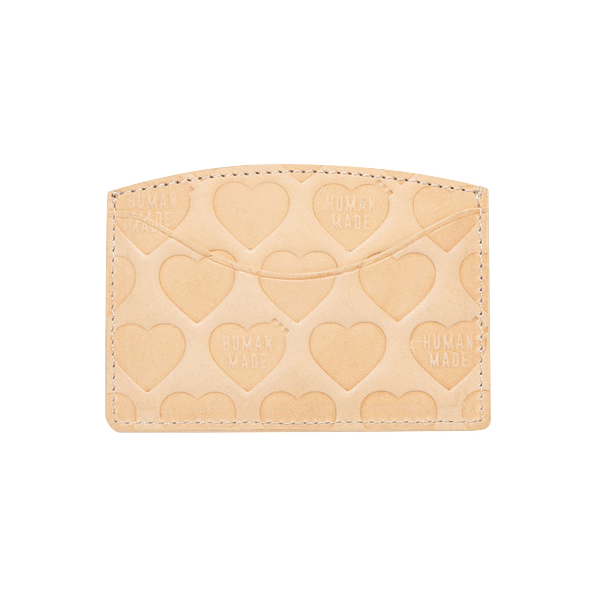 Pre-owned Human Made Leather Card Case 'beige' | Tan | Men's Size Onesize
