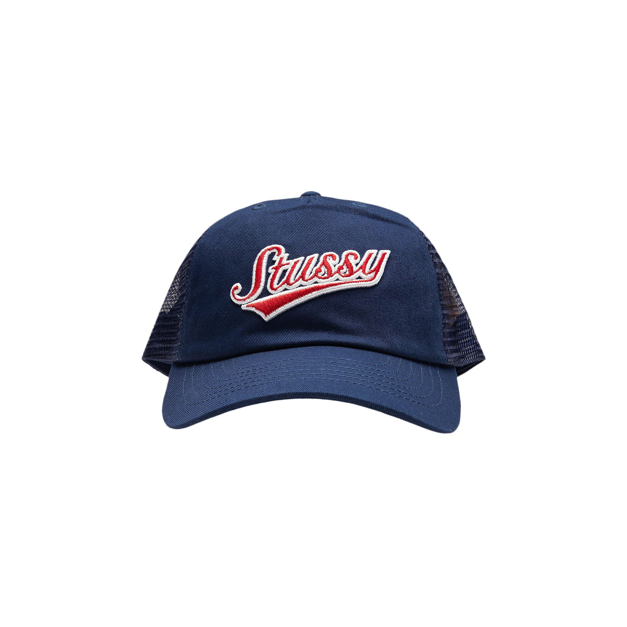 Pre-owned Stussy Lp Trucker Athletic Cap 'light Navy' | Blue | Men's Size Onesize