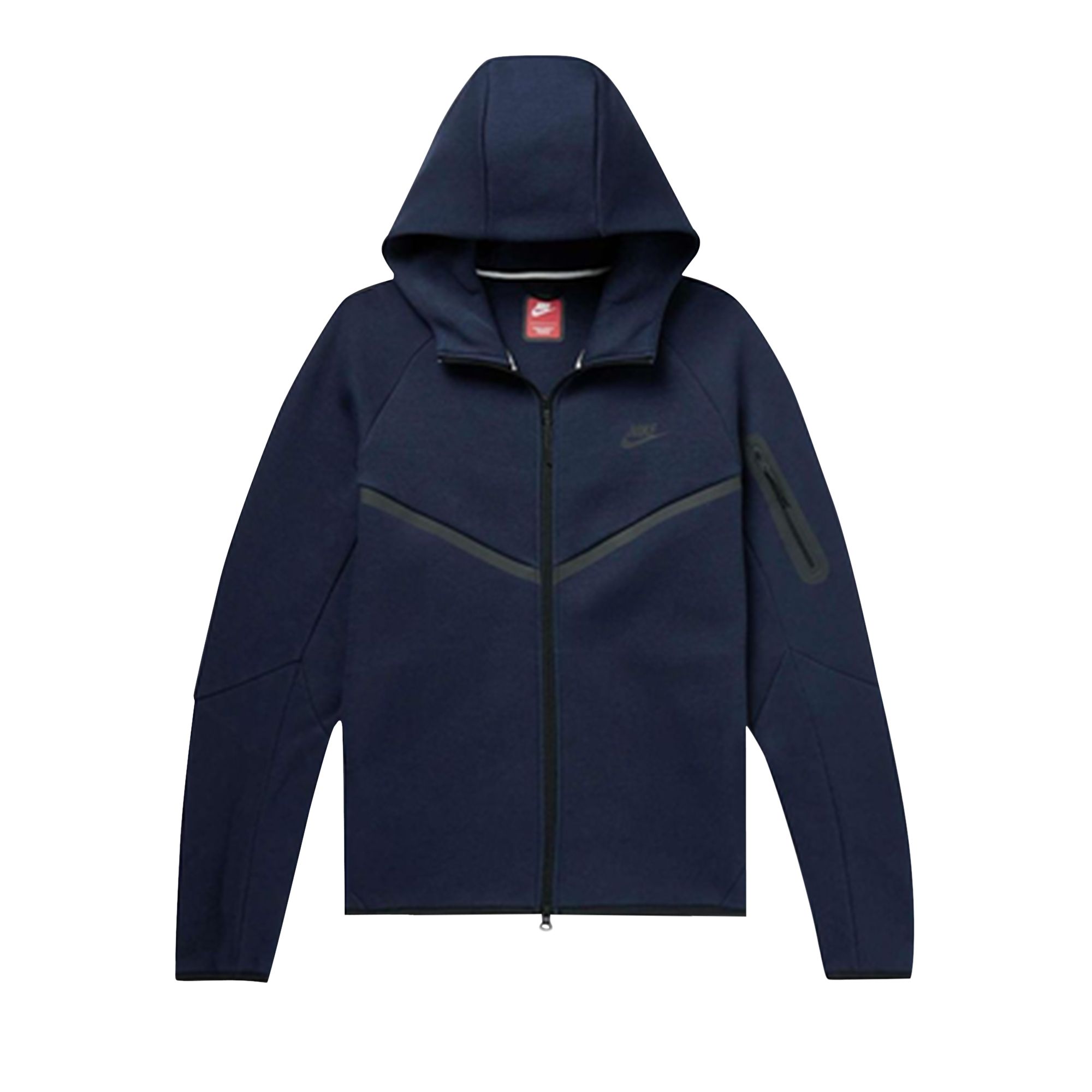 Pre-owned Nike Tech Full Zip Windrunner Hoodie 'obsidian/black' | Blue | Men's Size Xxl