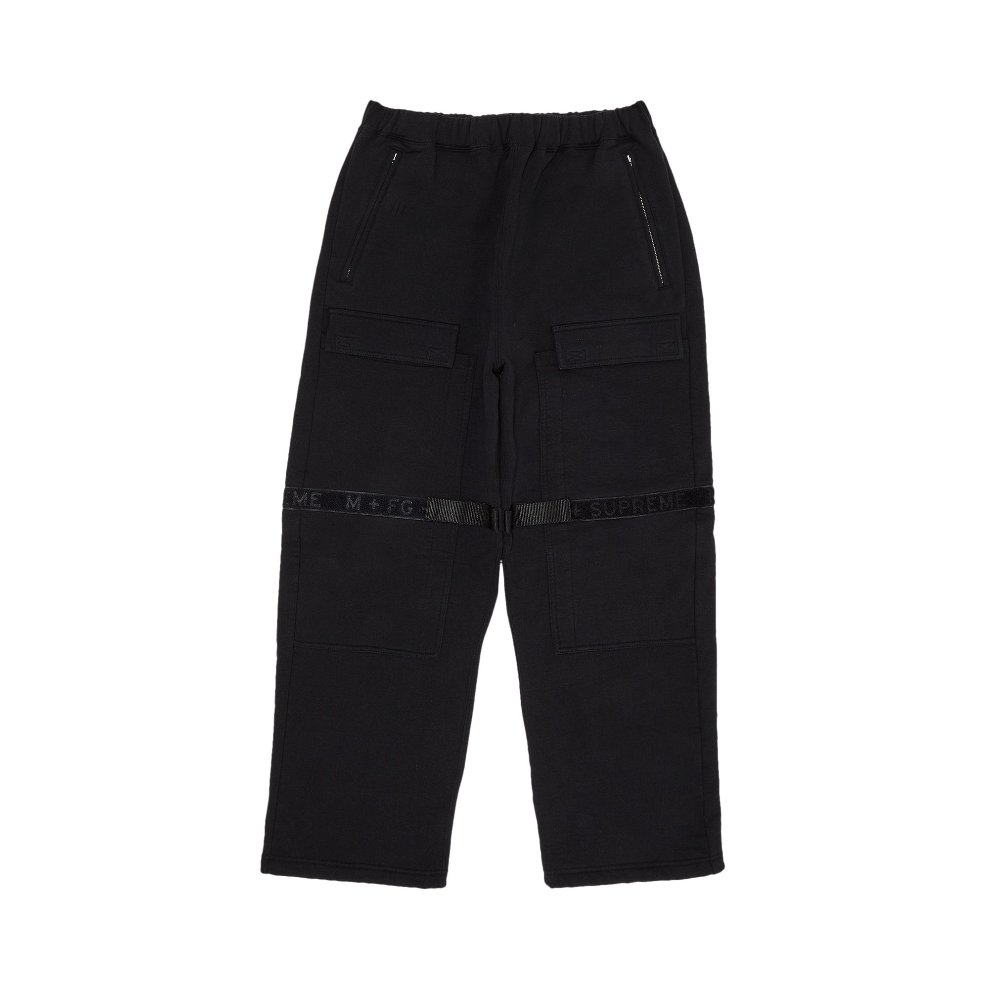Pre-owned Supreme X Martithé + François Girbaud Shuttle Tape Cargo Sweatpant 'black' | Men's Size L