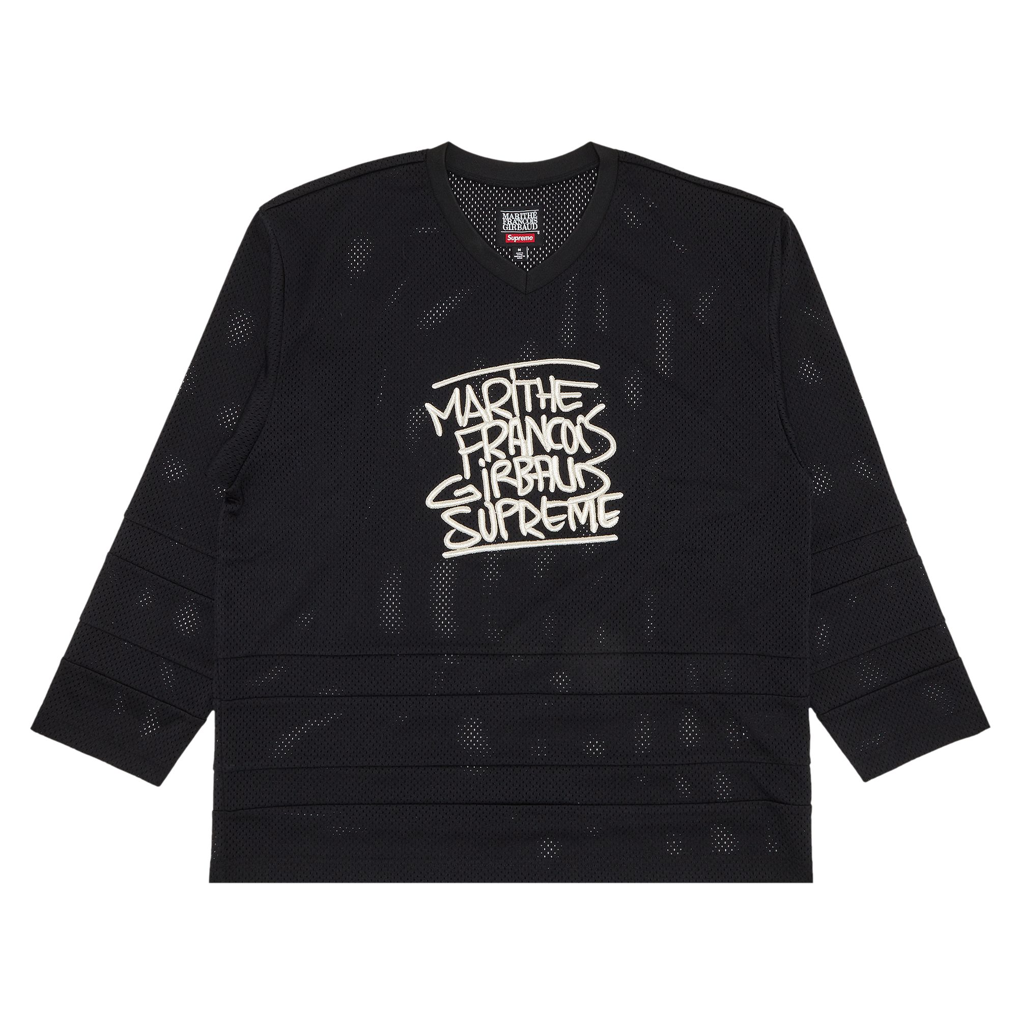 Pre-owned Supreme X Martithé + François Girbaud Hockey Jersey 'black' | Men's Size Xl