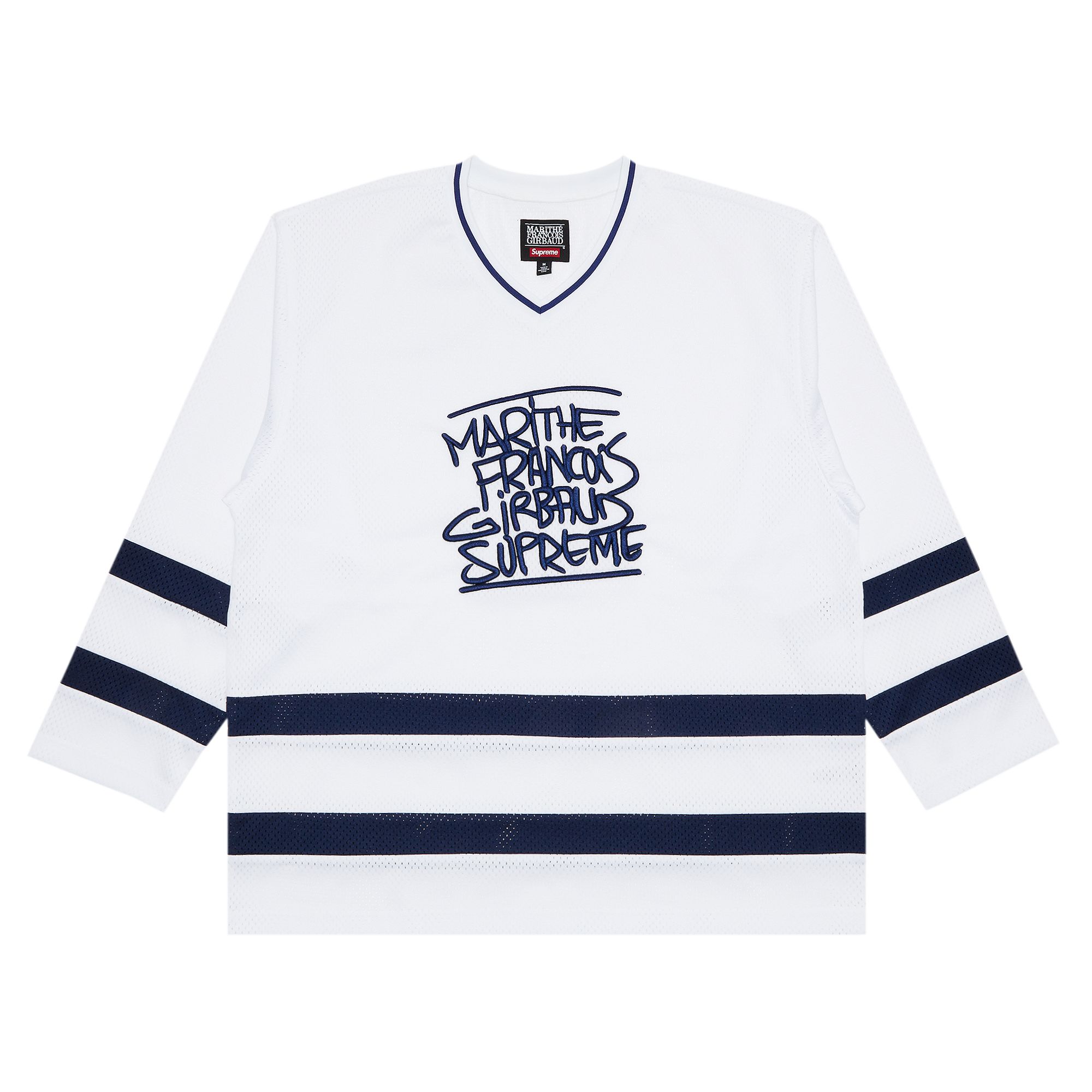 Pre-owned Supreme X Martithé + François Girbaud Hockey Jersey 'white' | Men's Size L