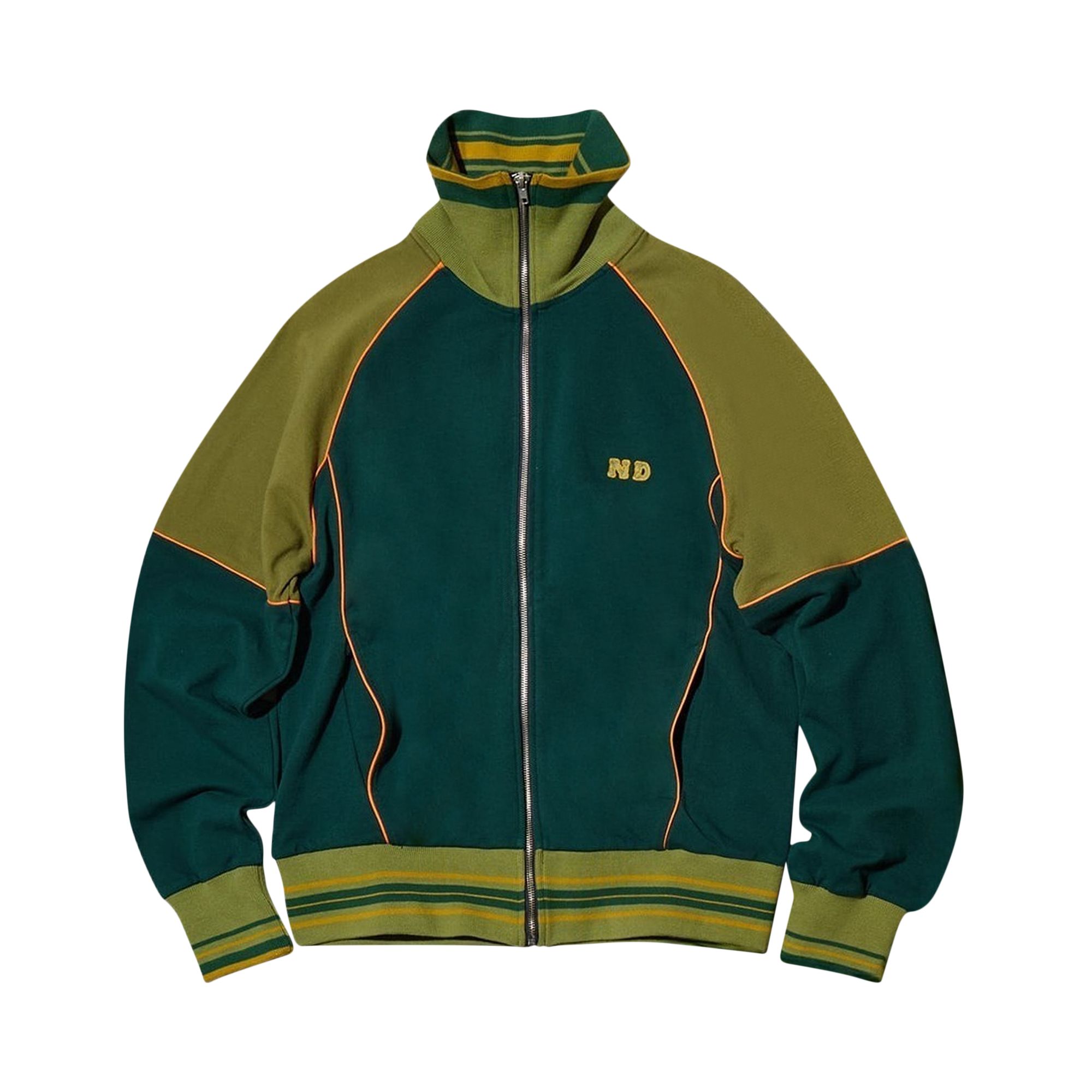 Pre-owned Nicholas Daley Track Top 'bottle Green/army Green' | Men's Size S