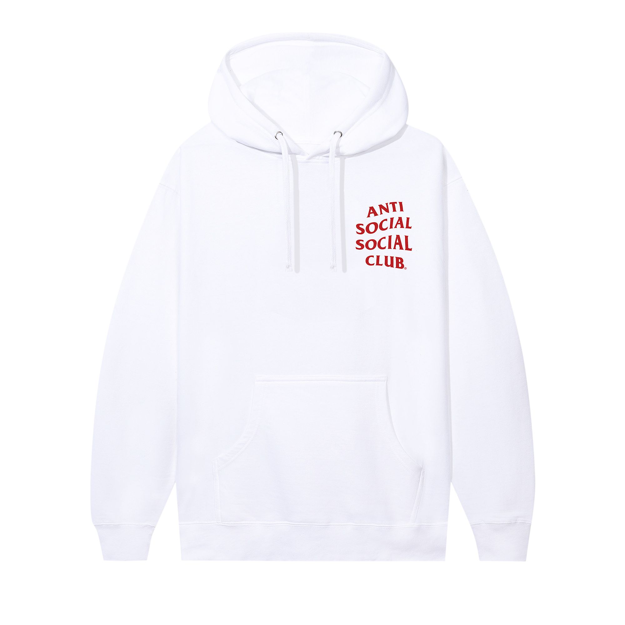 Pre-owned Anti Social Social Club Mind Games Hoodie 'white' | Men's Size M