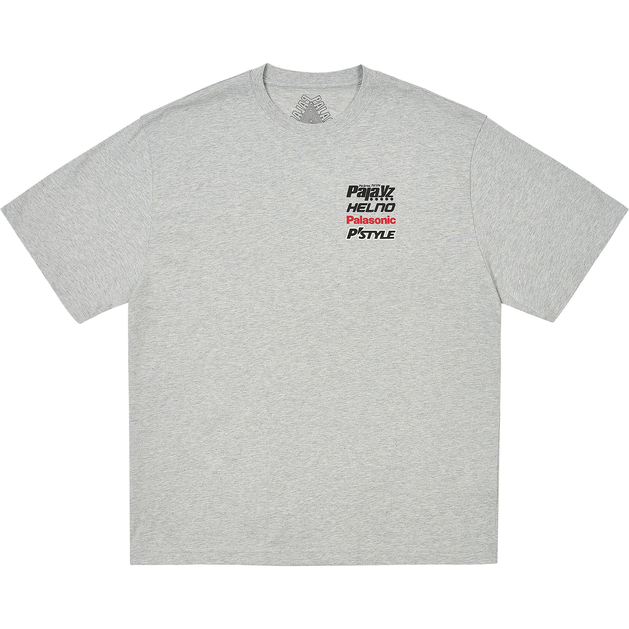 Pre-owned Palace Racey T-shirt 'grey Marl' | Men's Size L In Gray