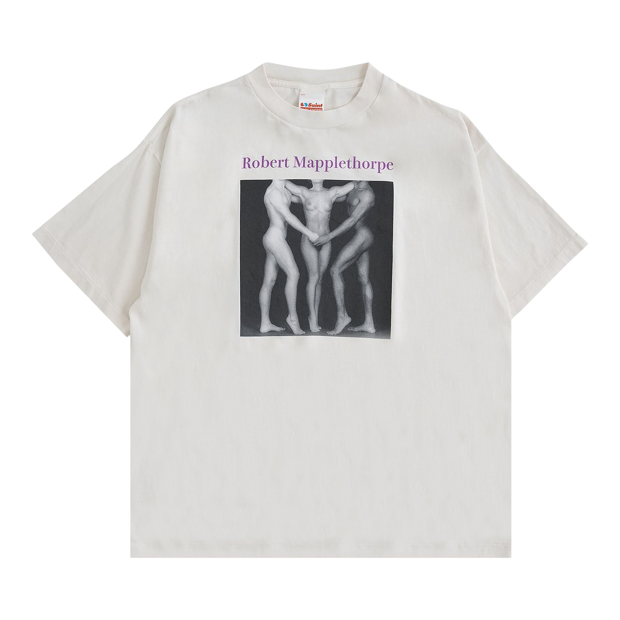 Pre-owned Saint Mxxxxxx X Robert Mapplethorpe Embrace Tee 'white' | Men's Size L