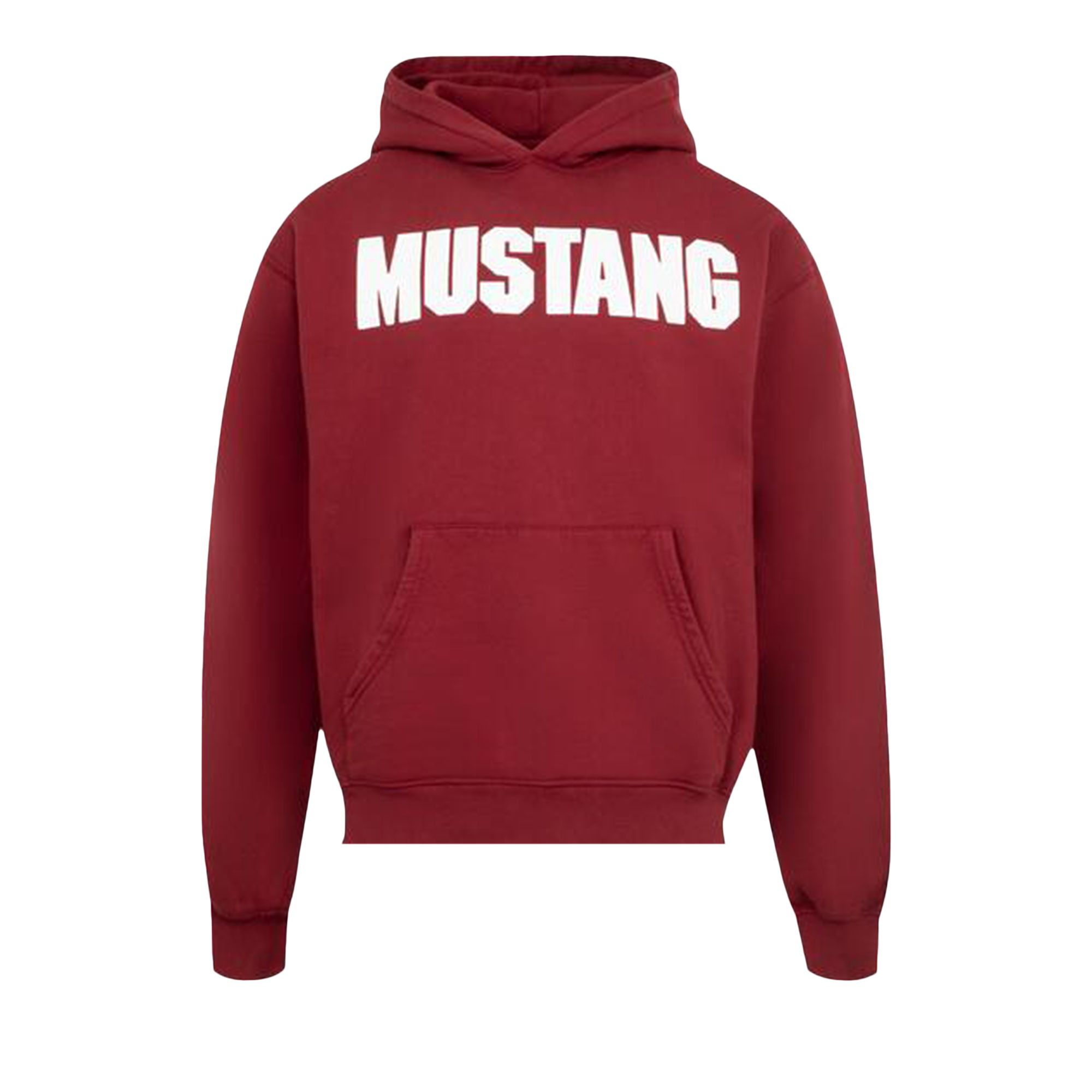 Pre-owned One Of These Days Mustang Hoodie 'washed Burgundy' | Red | Men's Size Xxl