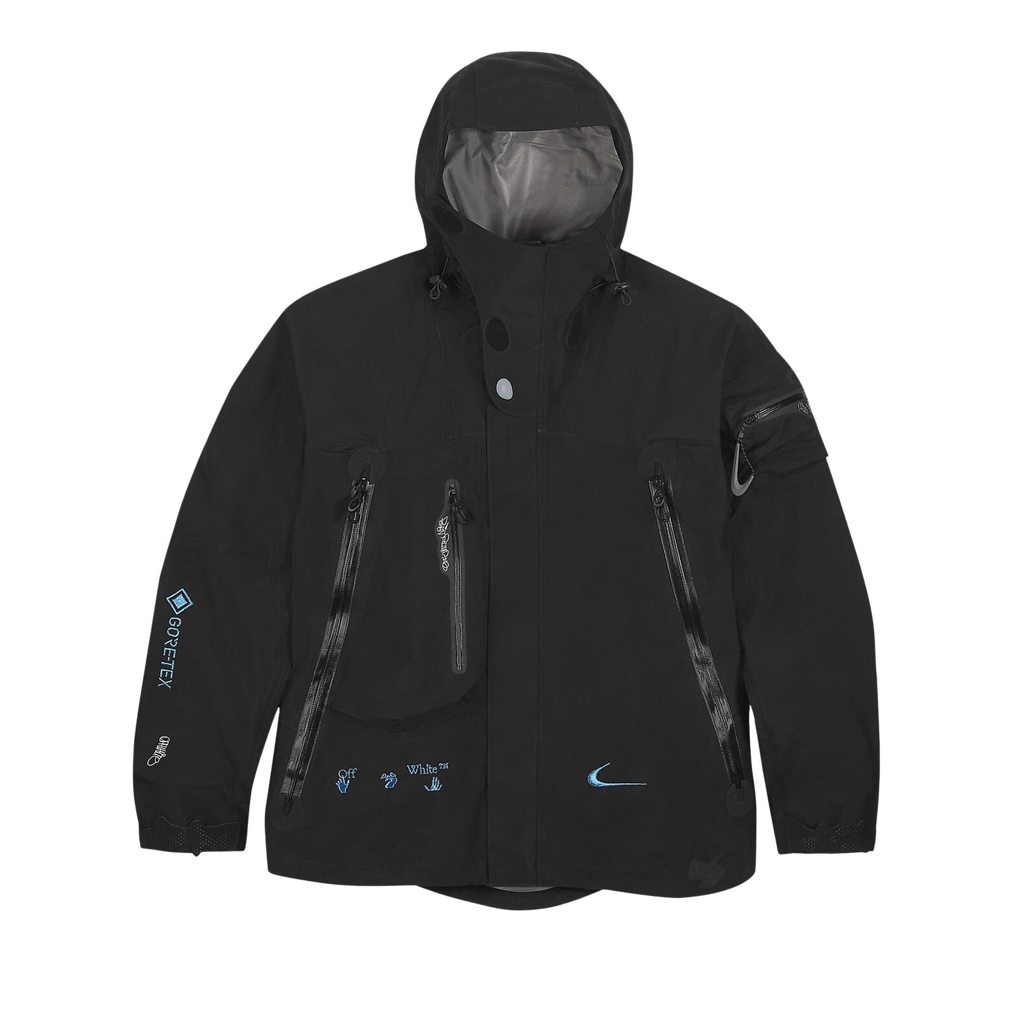 Pre-owned Nike X Off-white Gore-tex Jacket (asia Sizing) 'black' | Men's Size Xl