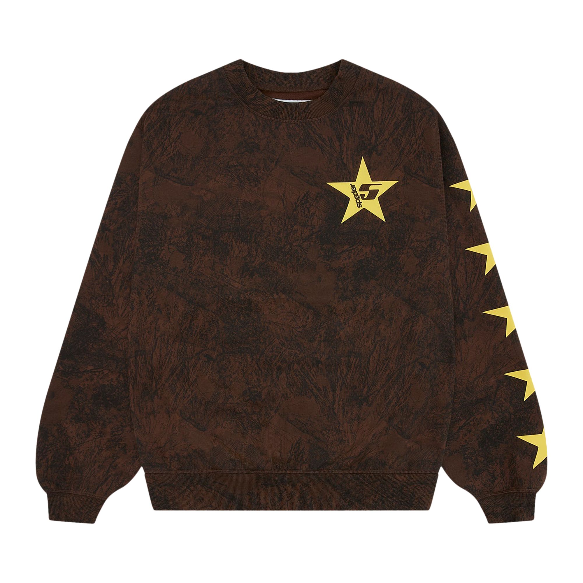 Pre-owned Sp5der 5 Crewneck Sweatshirt 'brown' | Men's Size M