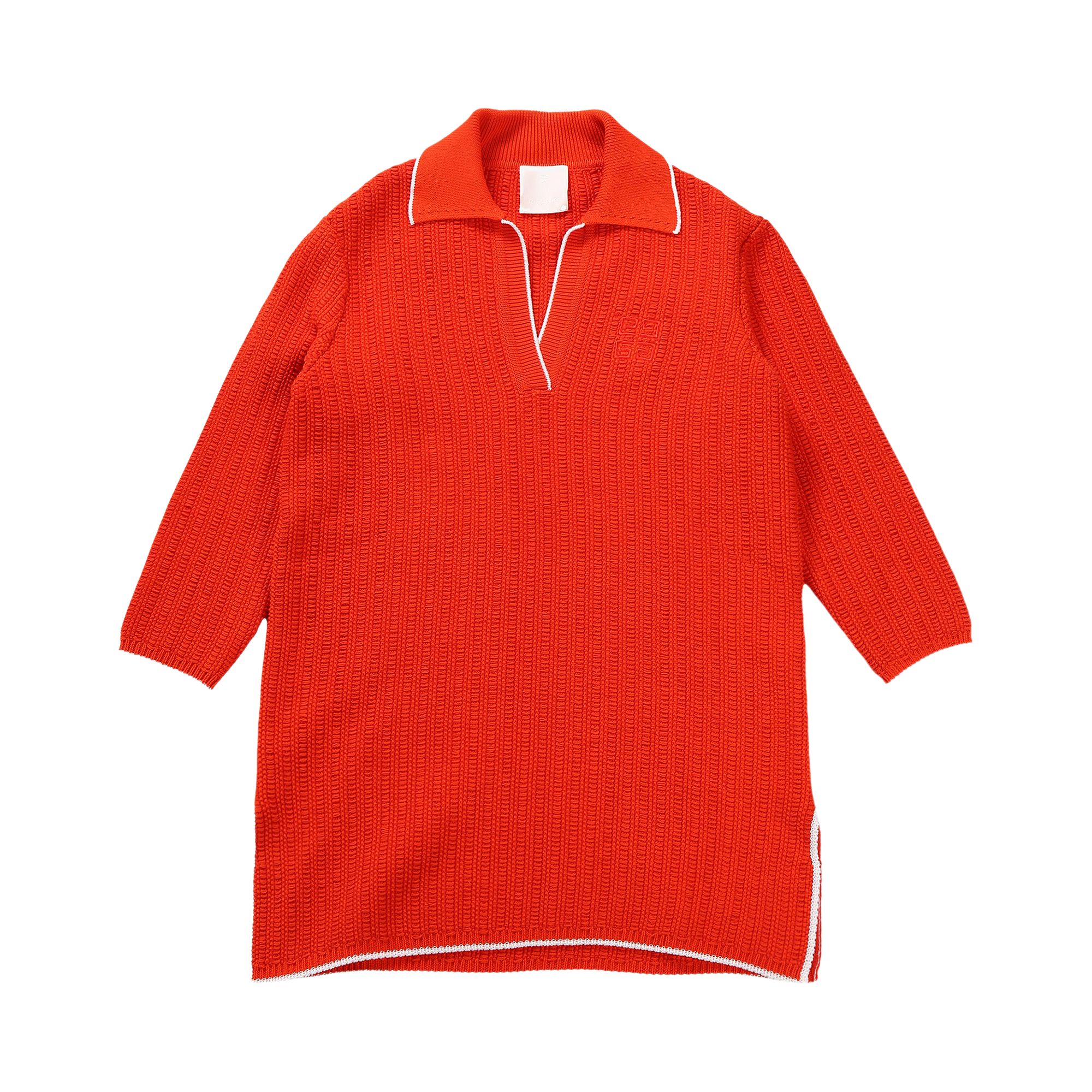 Pre-owned Givenchy Short Polo 4g Dress 'orange' | Women's Size S