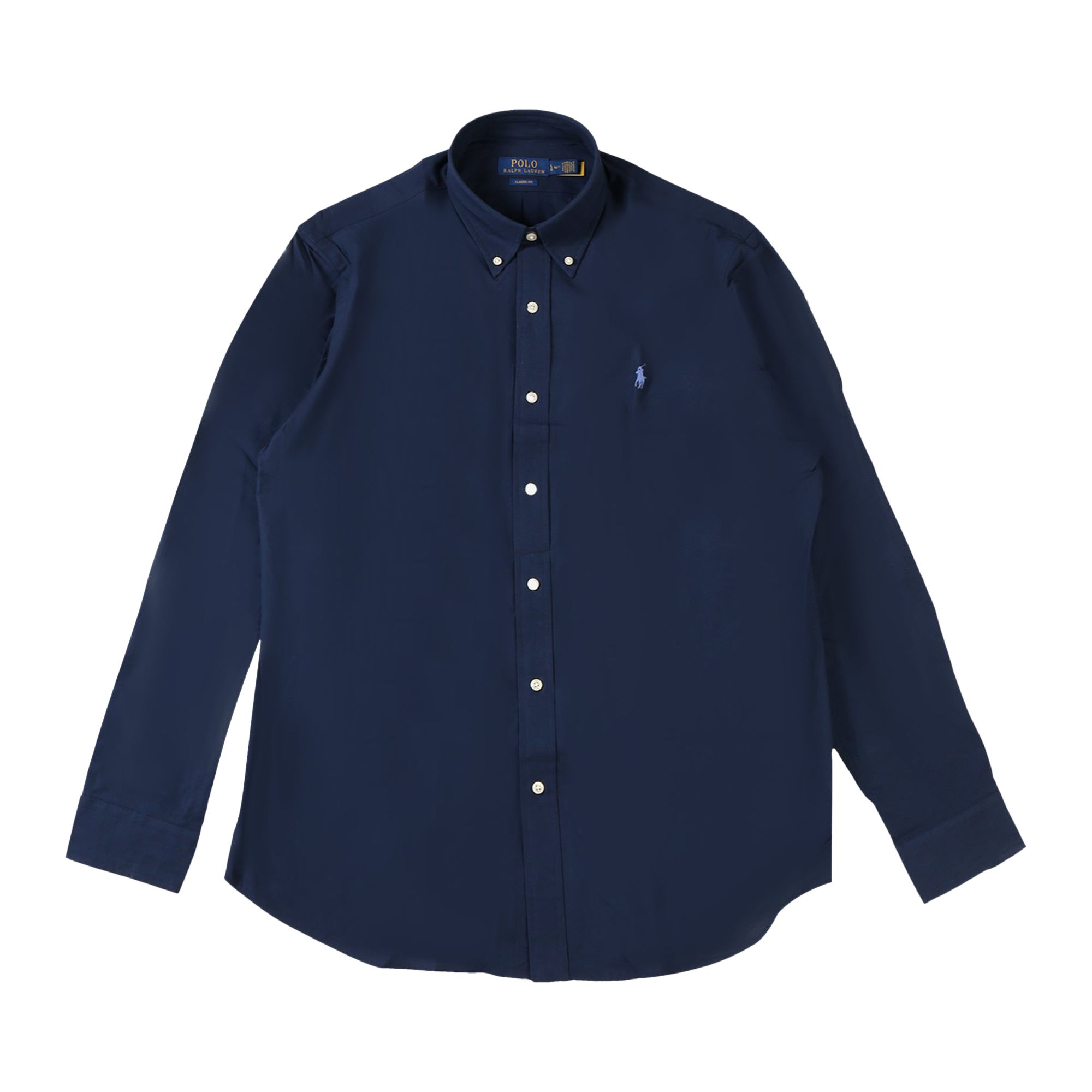 Pre-owned Polo Ralph Lauren Long-sleeve Stretch Poplin Shirt 'newport Navy' | Blue | Men's Size Xxl