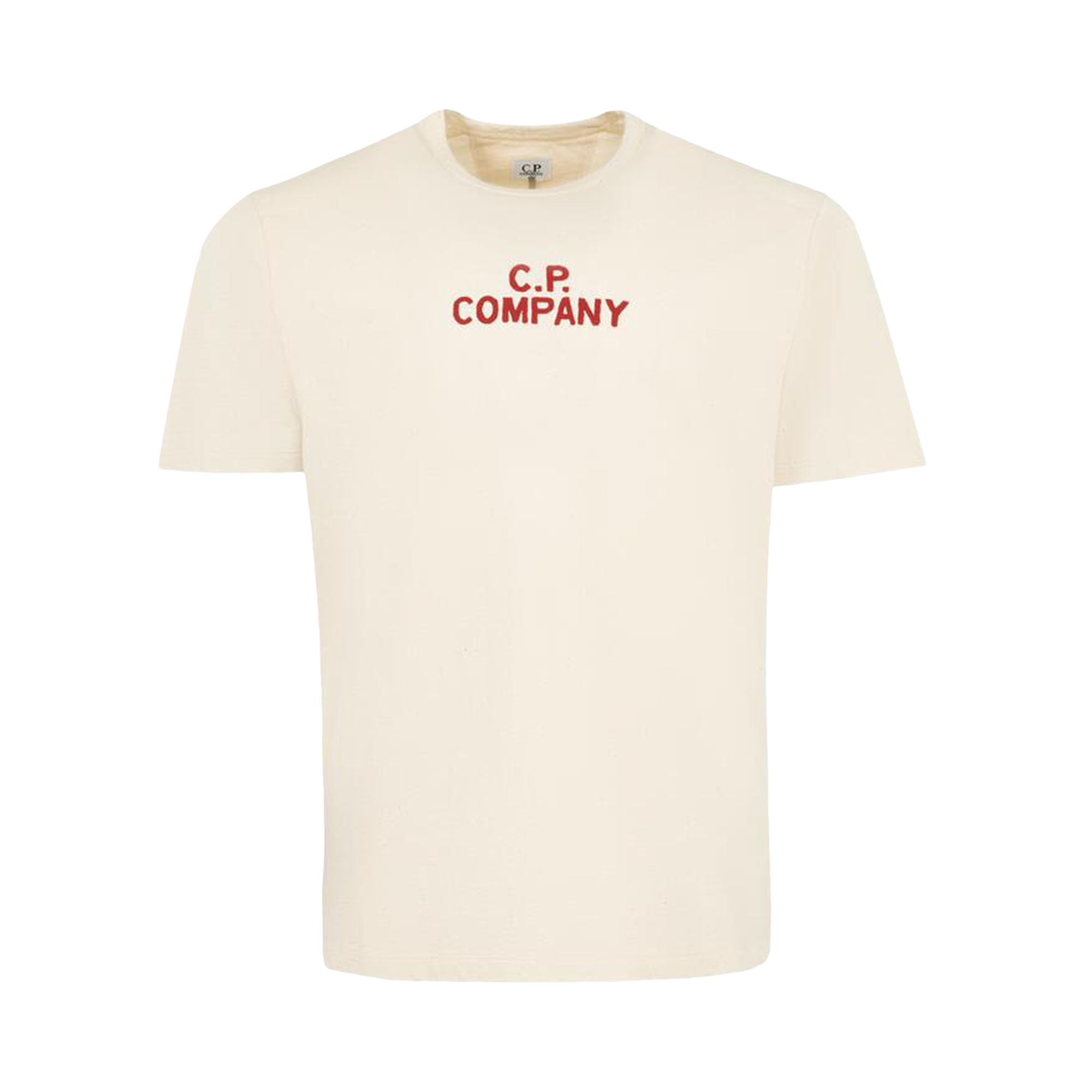 Pre-owned C.p. Company Logo T-shirt 'pistachio Shell' | Tan | Men's Size Xl