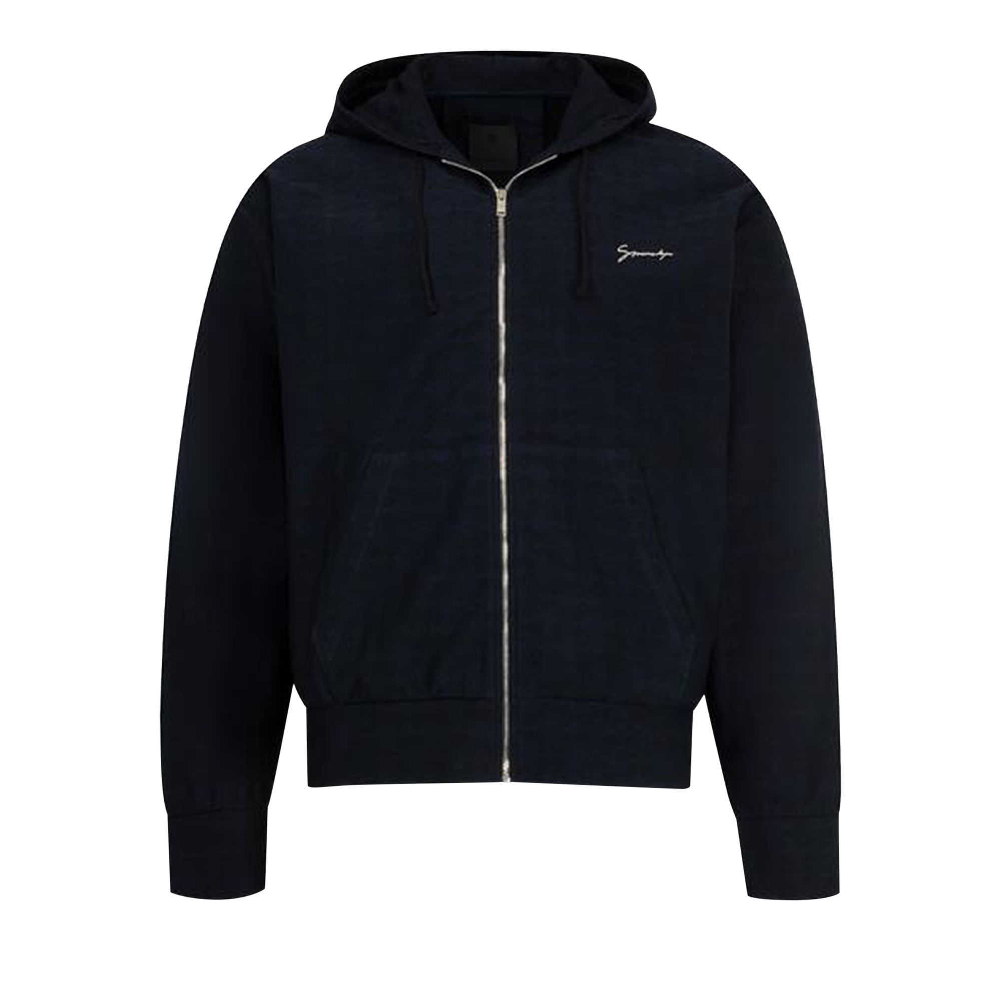 Pre-owned Givenchy Zip Hoodie 'black/navy' | Men's Size S