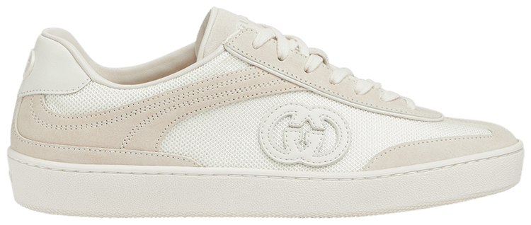 Gucci Wmns G74 Interlocking G   White Suede
