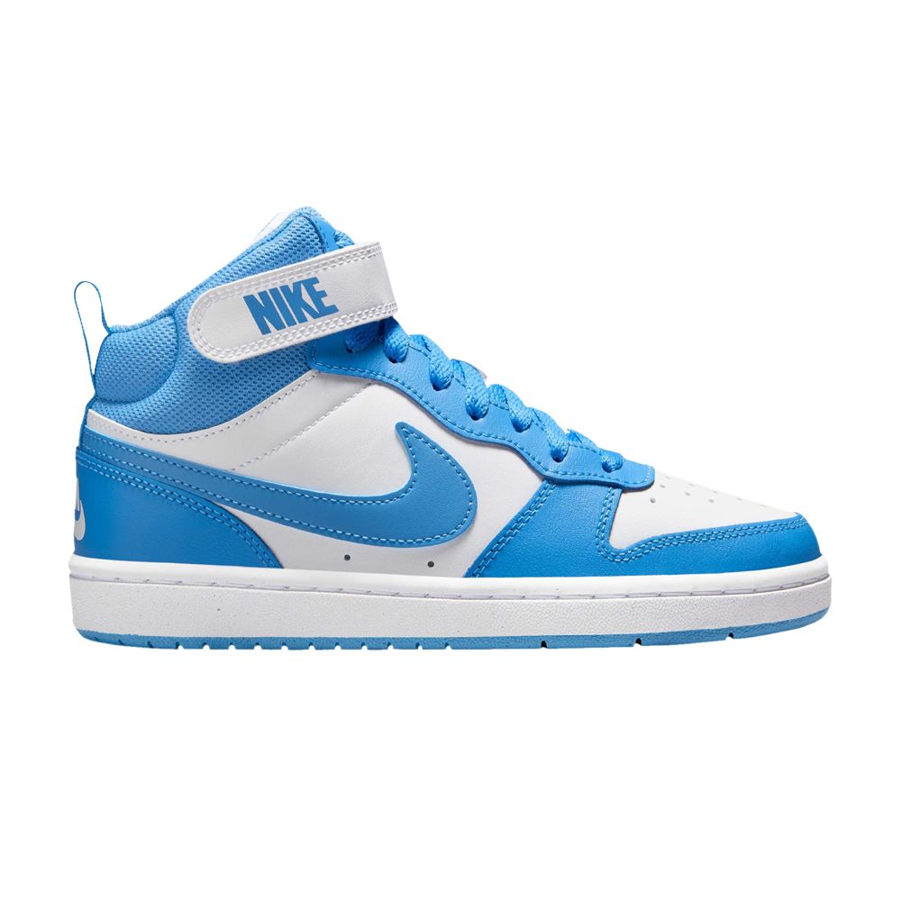 Pre-owned Nike Court Borough Mid 2 Gs 'white Blue Beyond' | Kid's Size 6.5