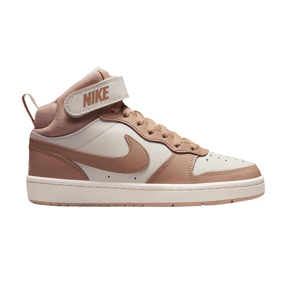 Pre-owned Nike Court Borough Mid 2 Gs 'pale Ivory' | Brown | Kid's Size 4
