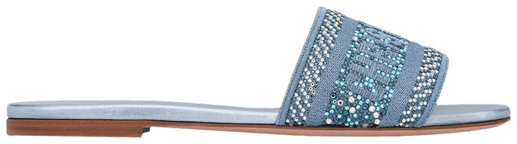 Dior Wmns DWay Slide Metal Sky