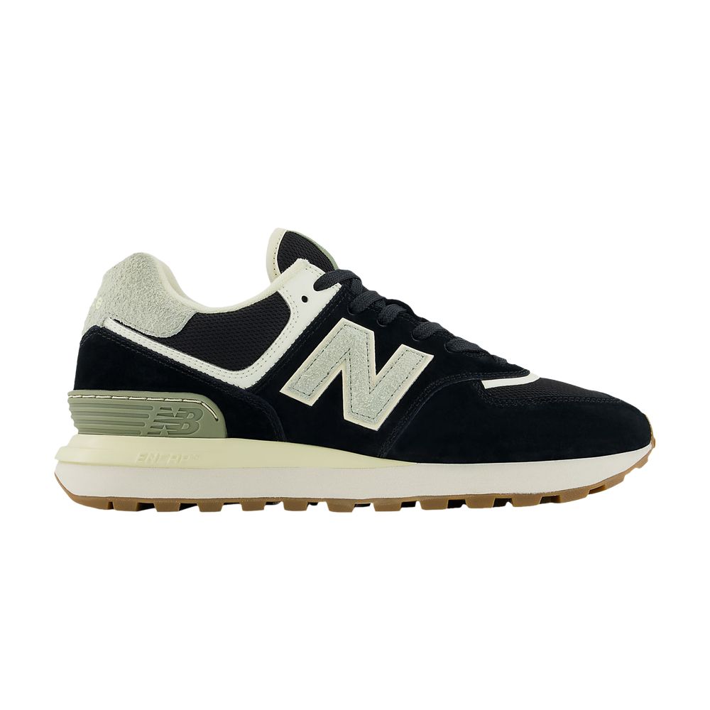 New Balance 574 Legacy 'Black Green' | Men's Size 12 - U574LGBG