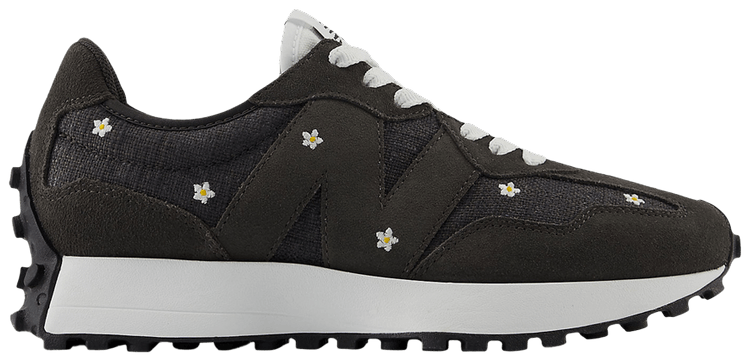 New Balance Wmns 327 Black Floral Embroidery