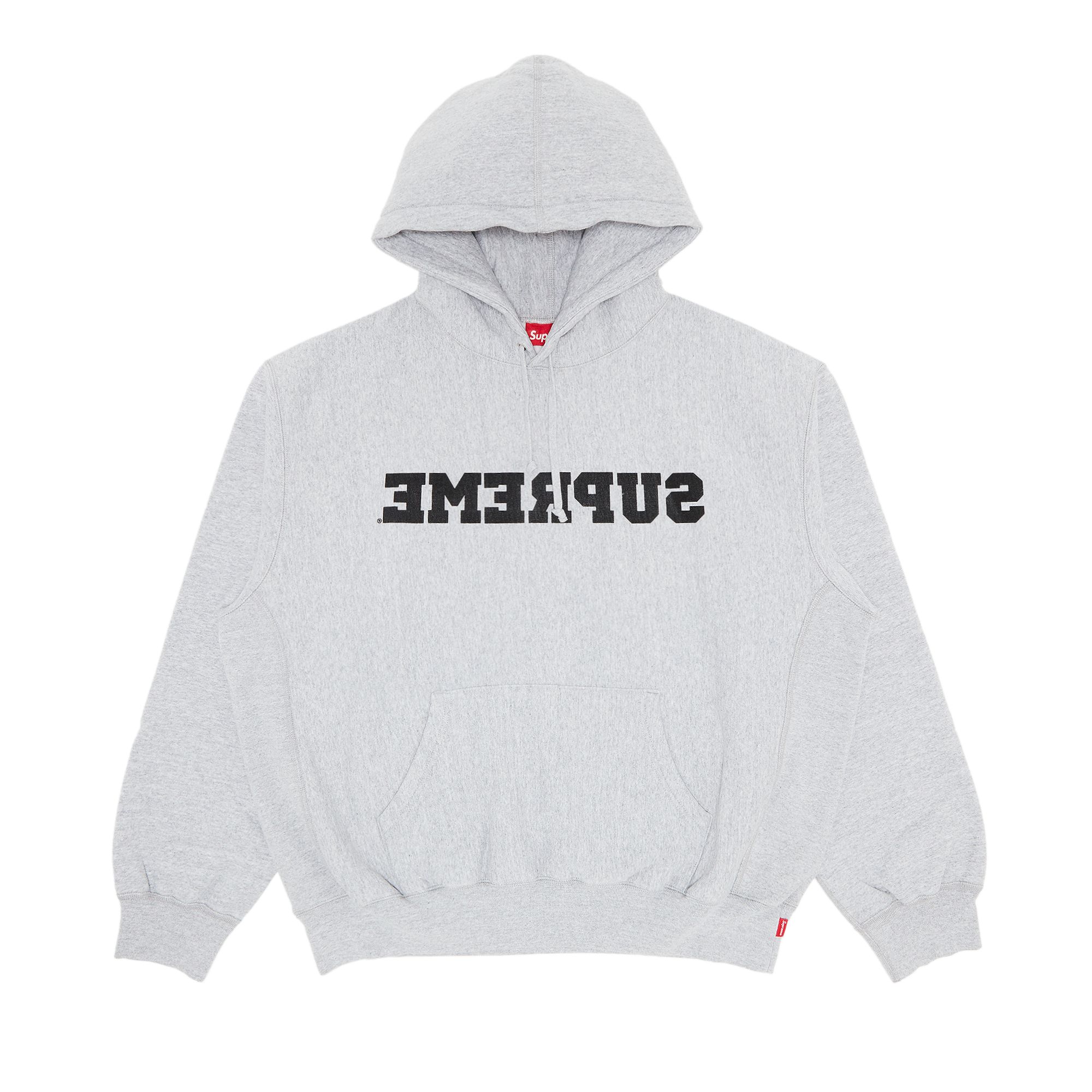 Pre-owned Supreme Reverse Hooded Sweatshirt 'heather Grey' | Men's Size M