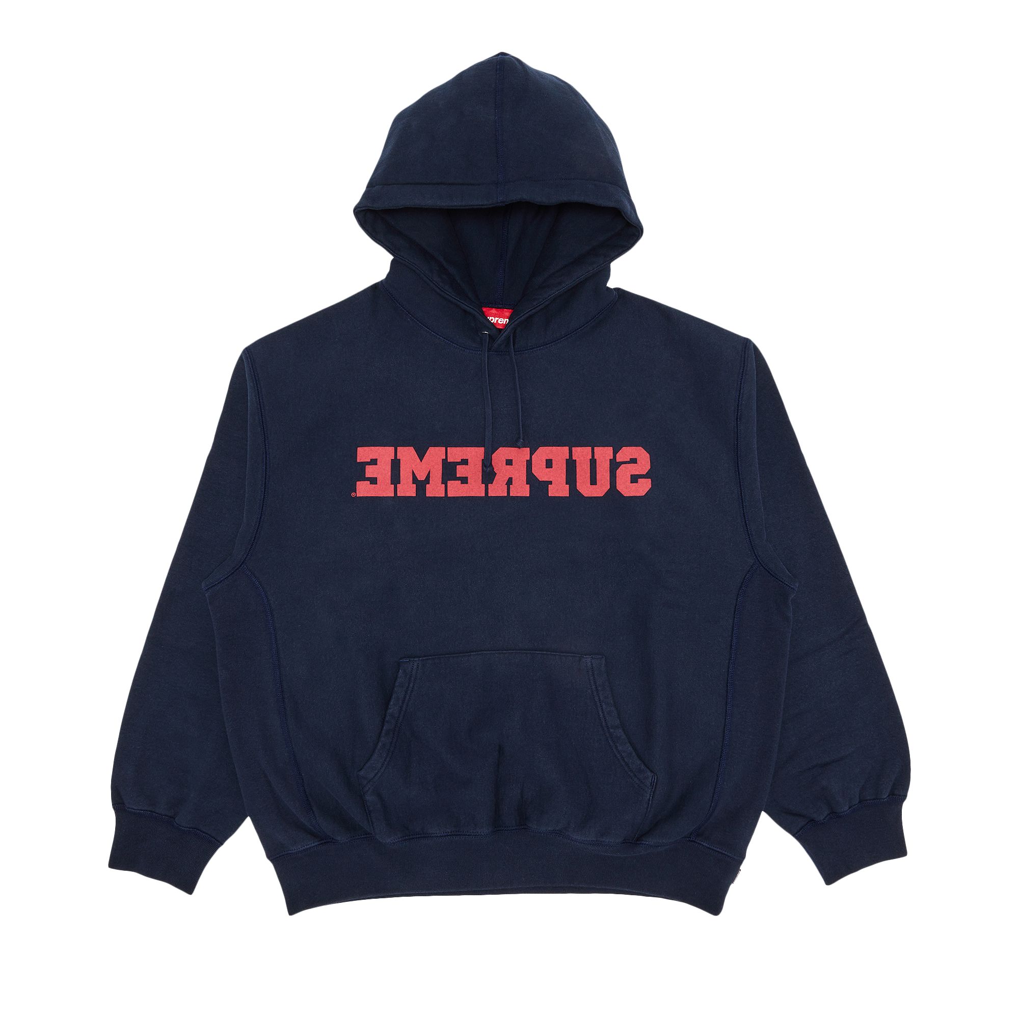Pre-owned Supreme Reverse Hooded Sweatshirt 'navy' | Blue | Men's Size M