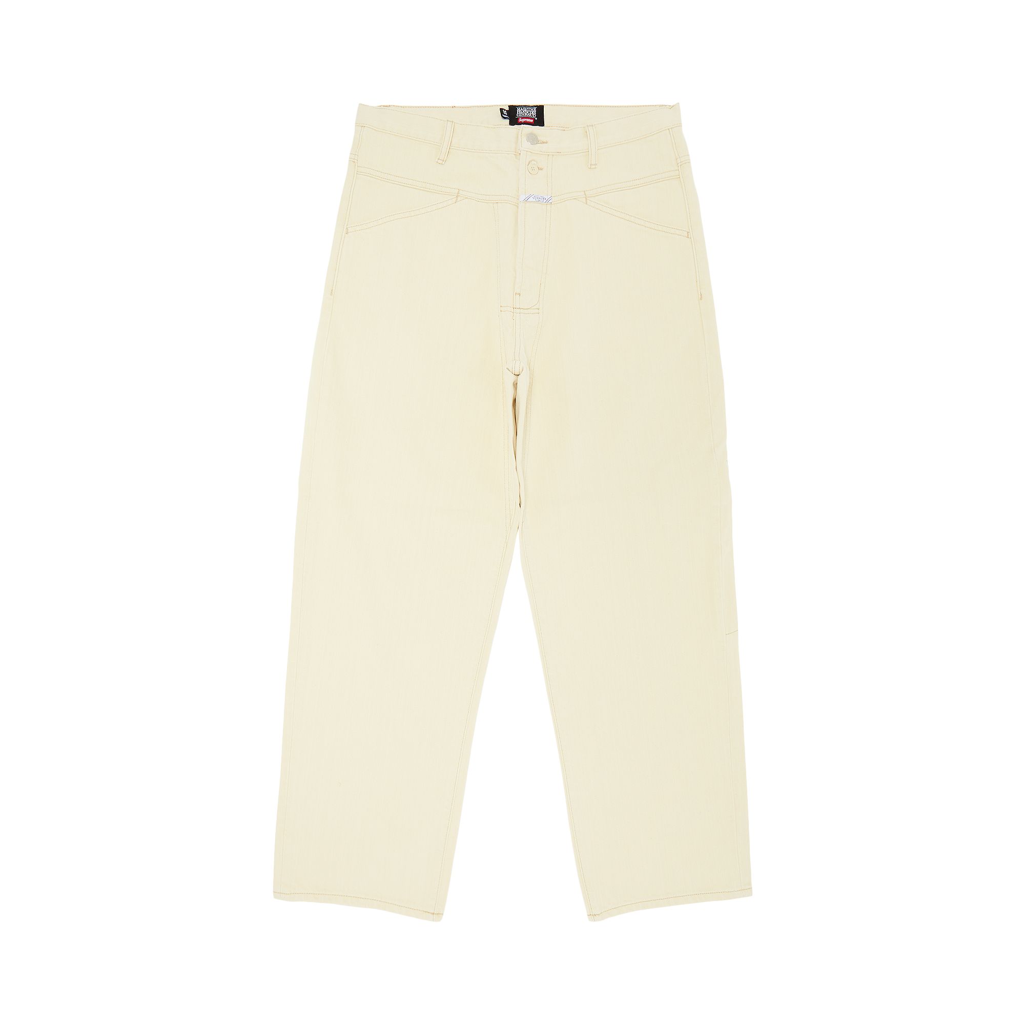 Pre-owned Supreme X Martithé + François Girbaud X-seam Baggy Jean 'pale Yellow' | Men's Size 34