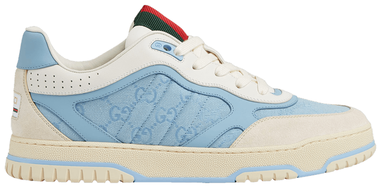 Gucci Re Web Sneaker GG Canvas   Light Blue Ivory