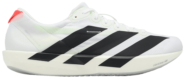 Adidas Adizero Adios 9 White Black Silver Metallic