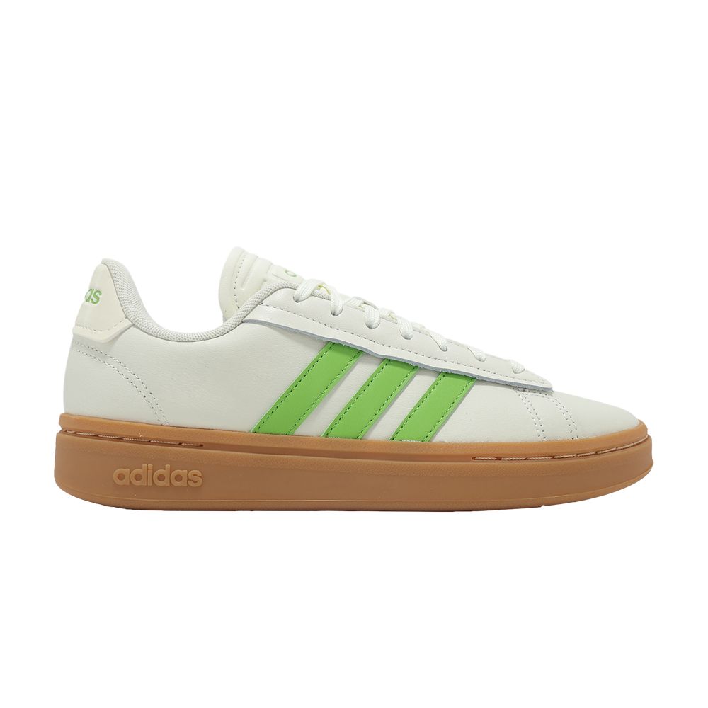 Pre-owned Adidas Originals Adidas Wmns Grand Court Alpha 'off White Semi Lucid Lime Gum' | Cream | Women's Size 6.5