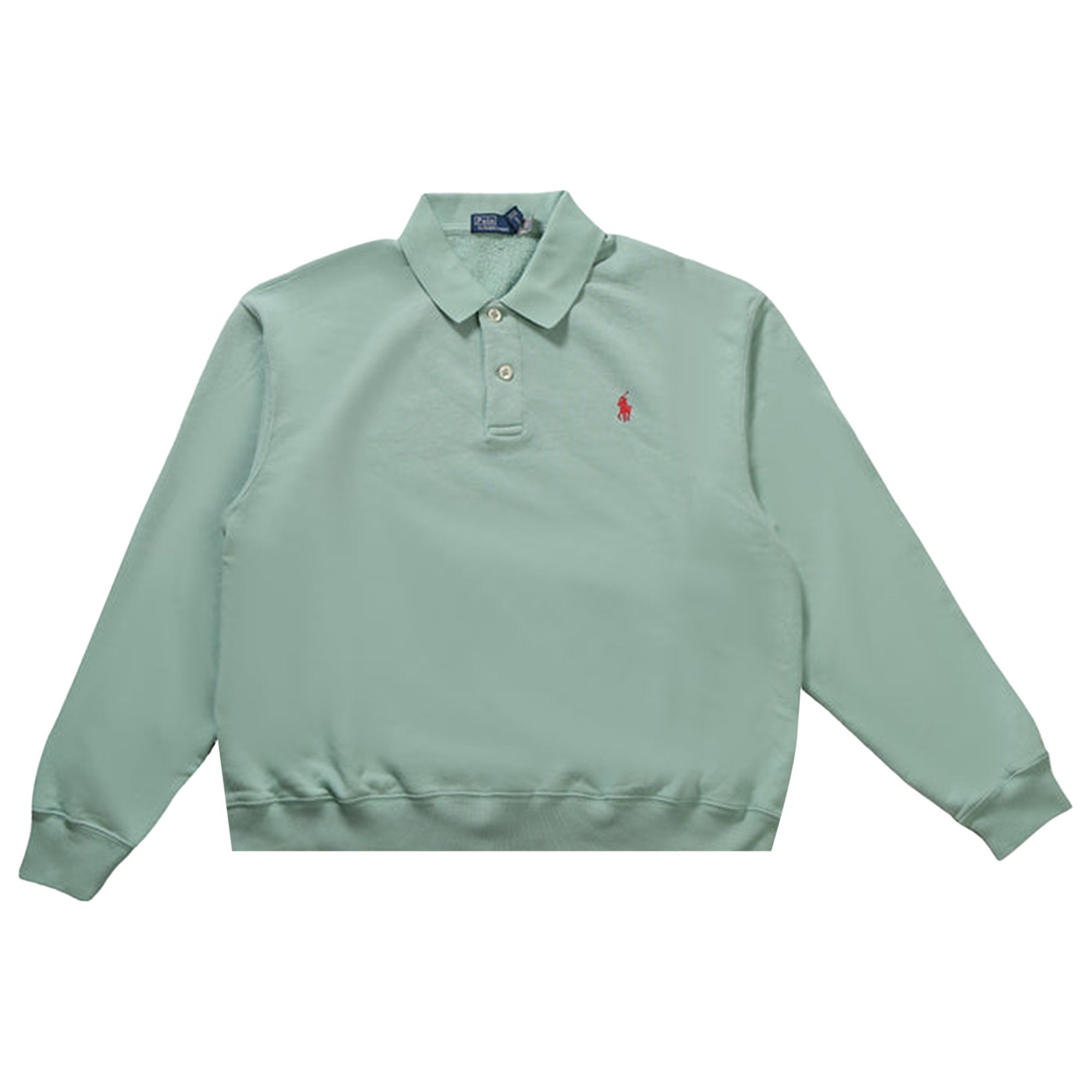 Pre-owned Polo Ralph Lauren Knit Collar Sweatshirt 'essex Green' | Women's Size L