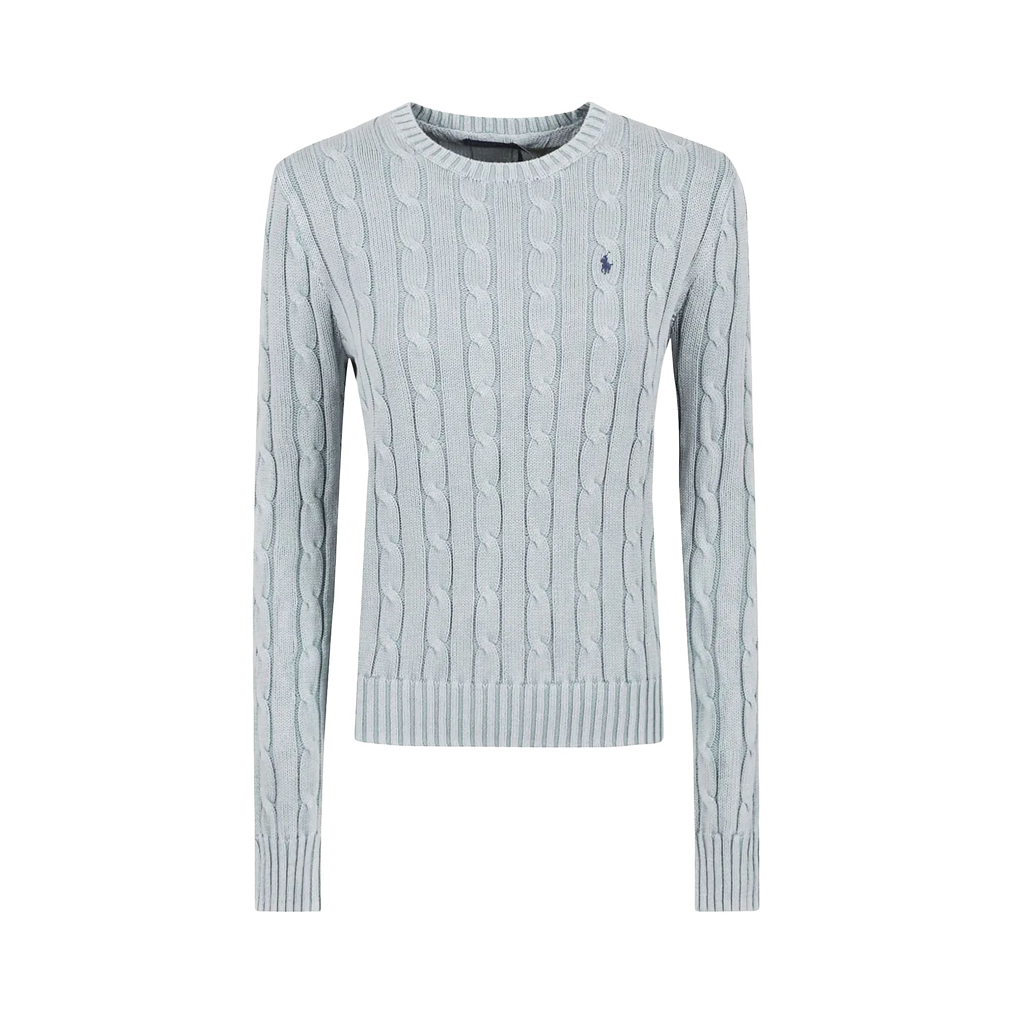 Pre-owned Polo Ralph Lauren Julianna Long-sleeve Pullover 'light Chambray' | Green | Women's Size Xs