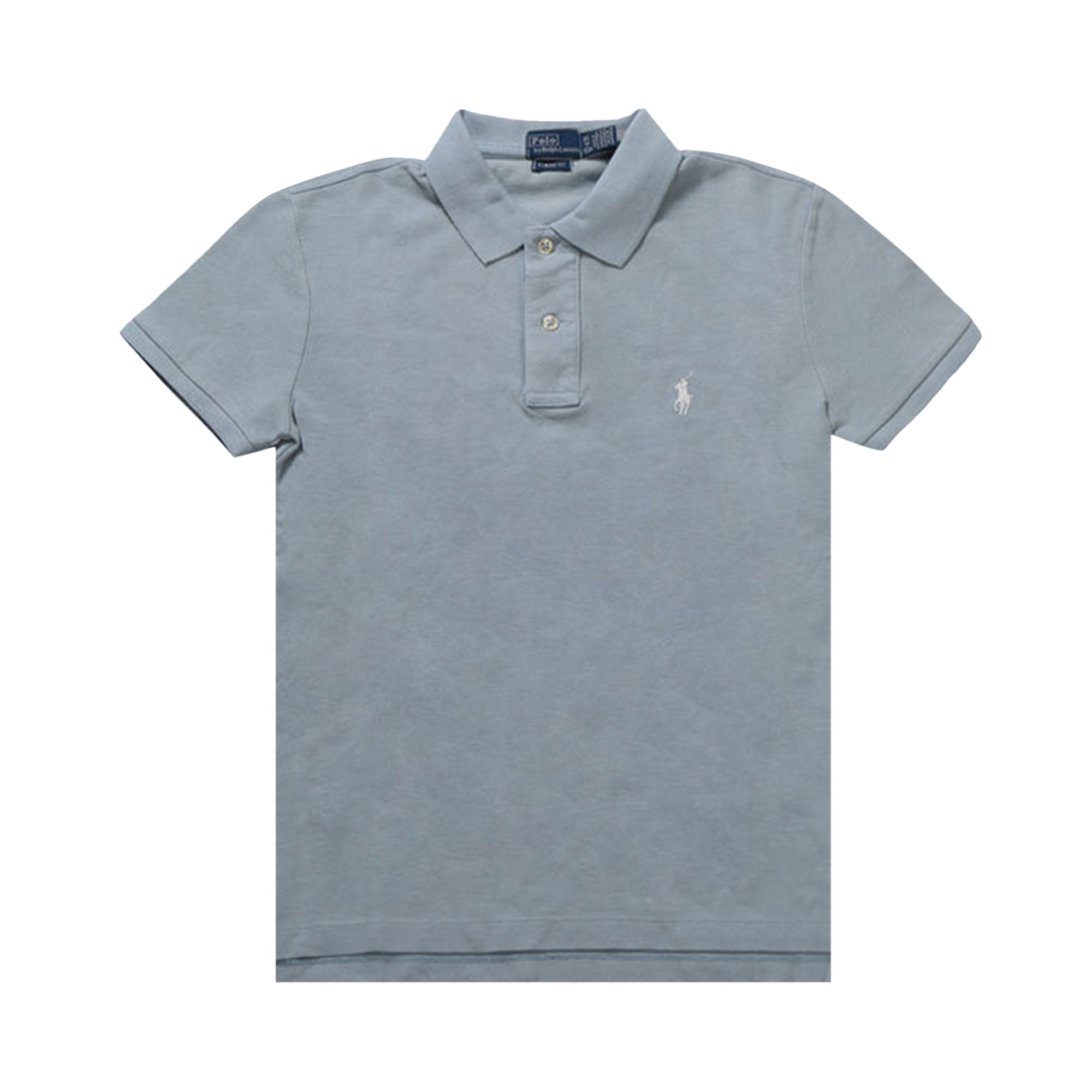 Pre-owned Polo Ralph Lauren Knit Collar Polo Shirt 'light Indigo' | Blue | Women's Size S