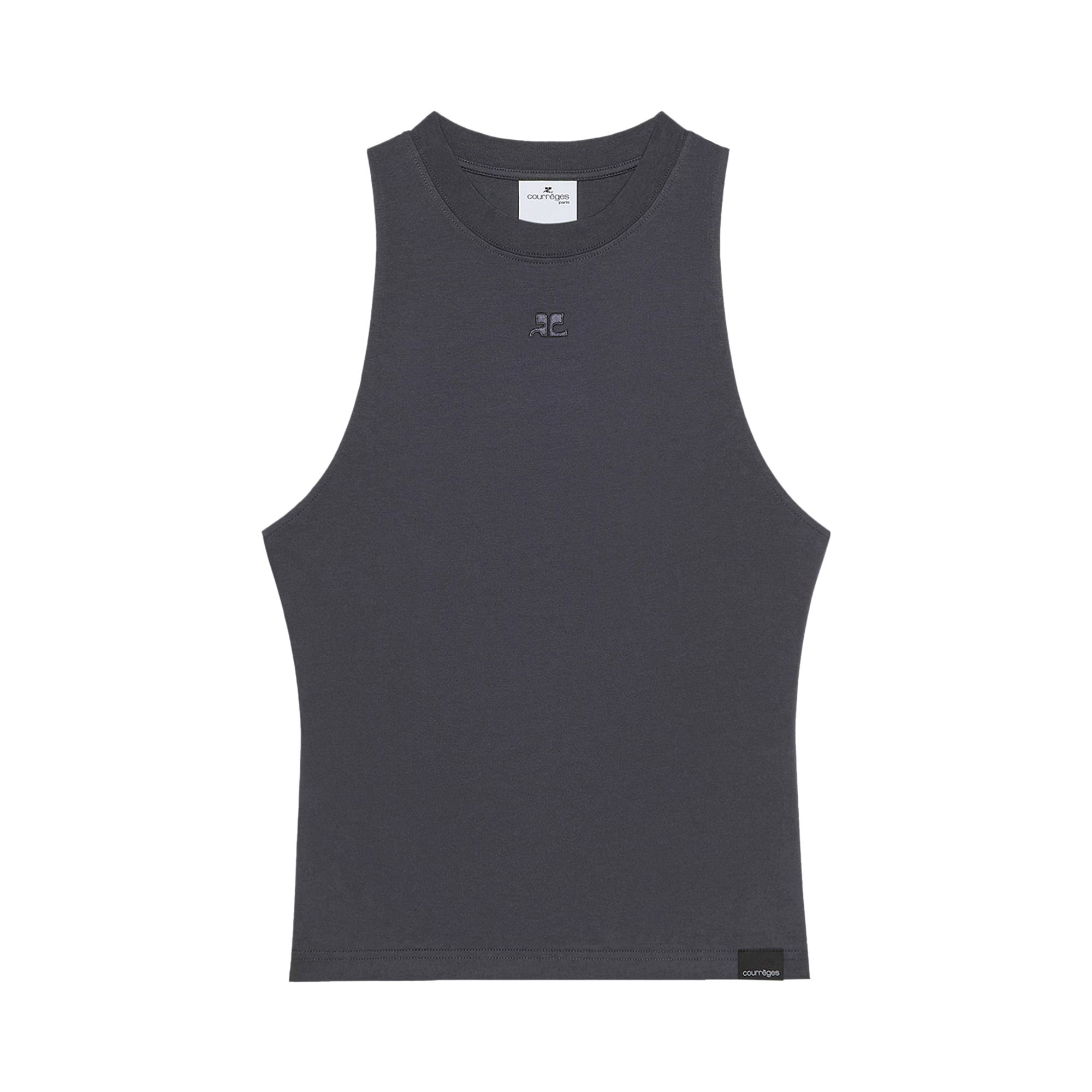 Pre-owned Courrèges Belted Tank Top 'stone Washed Grey' | Women's Size S