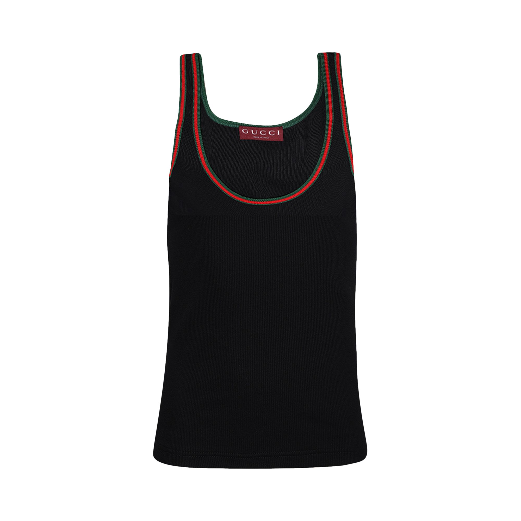 Pre-owned Gucci Web Tank Top 'black' | Women's Size L