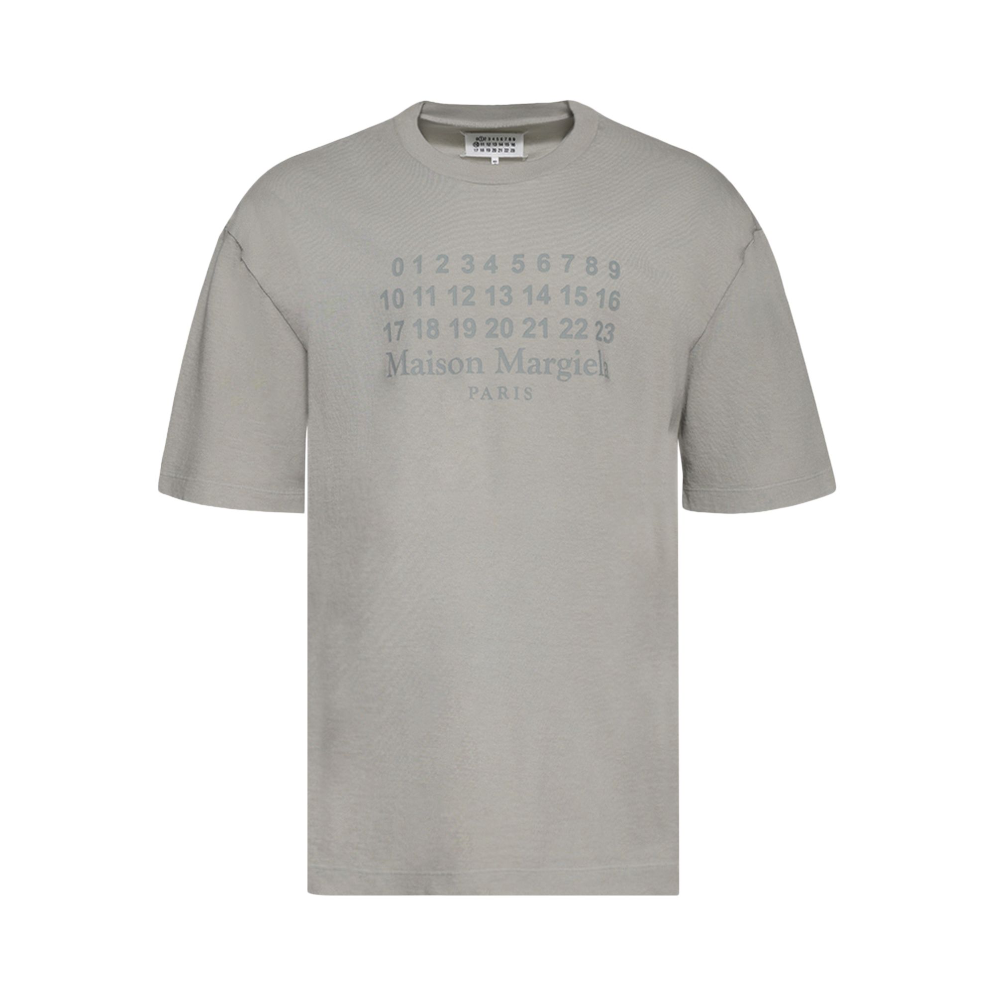 Pre-owned Maison Margiela Numerical Logo T-shirt 'grey' | Men's Size Xxl