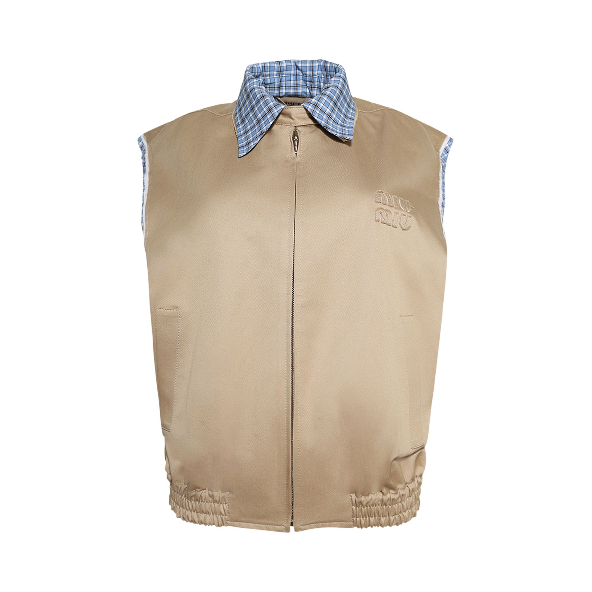 Pre-owned Miu Miu Chino Vest 'cord' | Tan | Women's Size 36