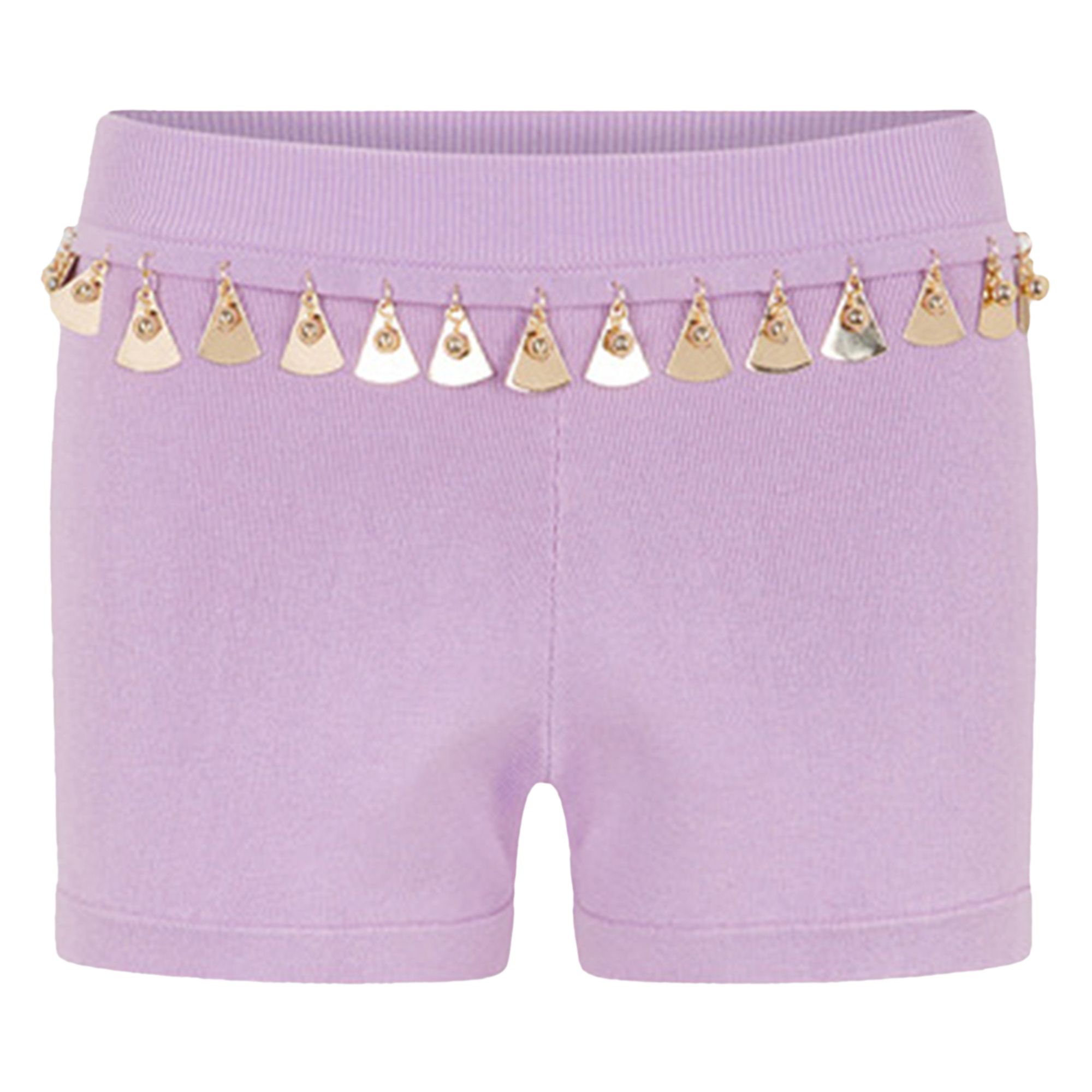 Pre-owned Rabanne Tassel Trim Knitted Shorts 'french Lavander' | Purple | Women's Size M