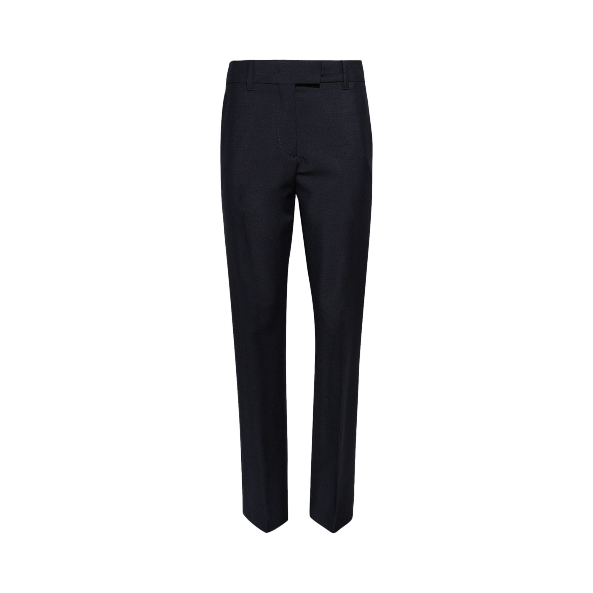Pre-owned Miu Miu Kid Mohair Pants 'navy' | Blue | Women's Size 42