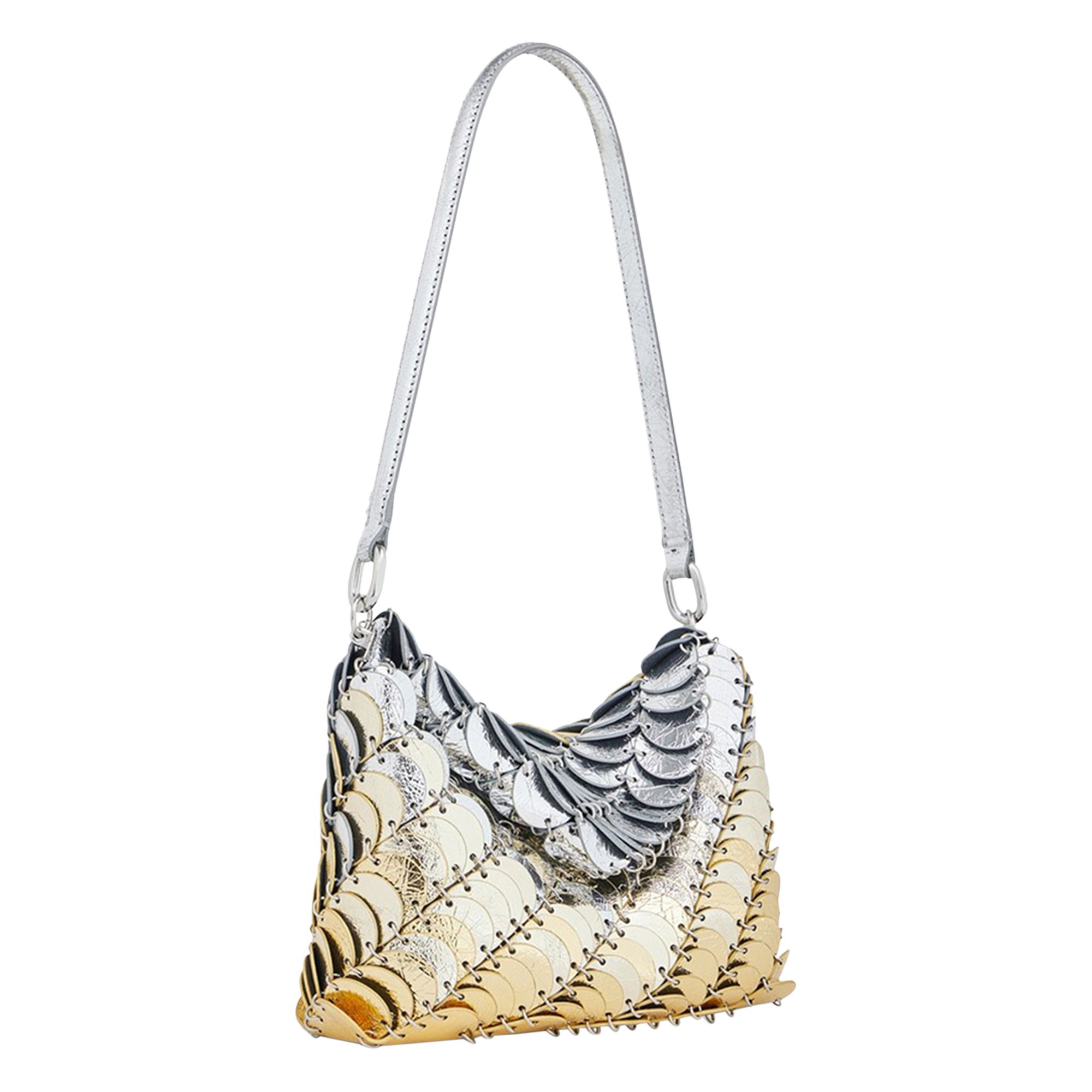 Pre-owned Rabanne Gradiant Effect Disc Embellished Shoulder Bag 'gold /light Gold' | Women's Size Onesize
