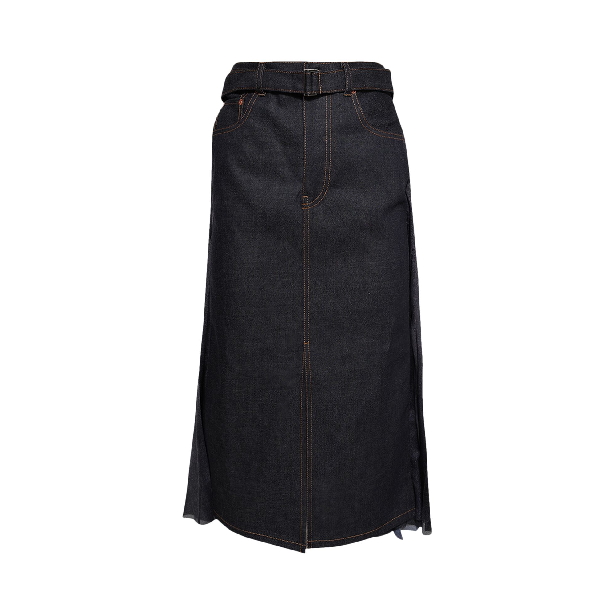 Pre-owned Sacai Denim Skirt 'indigo' | Blue | Women's Size 2