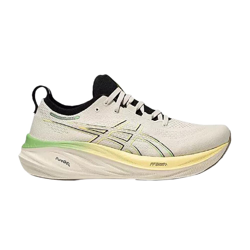ASICS Gel Nimbus 26 'Birch Black' | Cream | Men's Size 6.5 - 1011B996-200