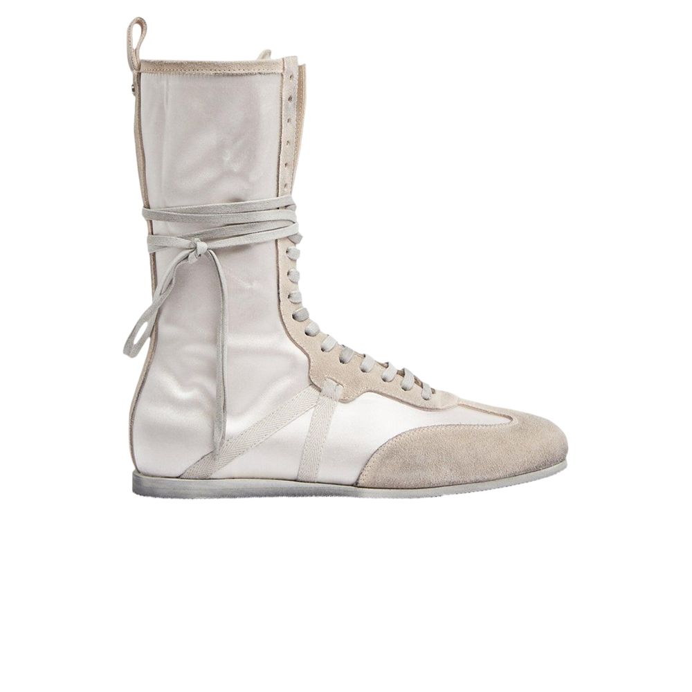 Pre-owned Ann Demeulemeester Wmns Fides Soft High-top Boxing Sneaker 'worn-effect - White'