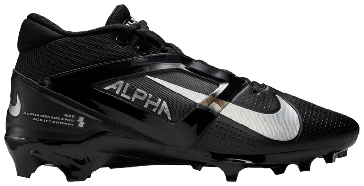 Nike Alpha Menace 4 Pro Black Metallic Silver