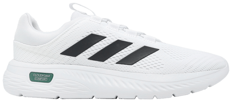 Adidas Cloudfoam Comfy EL White Black Collegiate Green