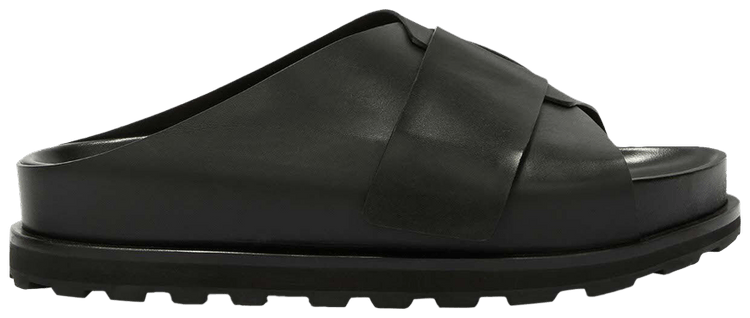 Jil Sander Plus Velcro Sandal Black